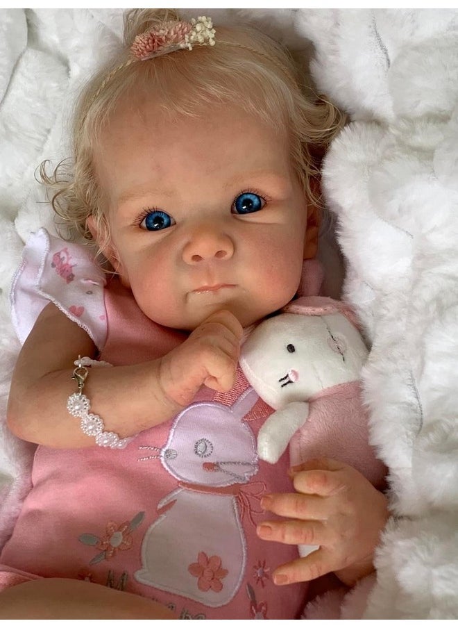iCradle Reborn Baby Dolls 18Inch Realistic Baby Doll Silicone Dolls Toy for Kids Age 3+