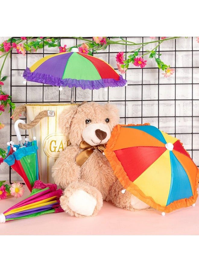 FFNIU 8Pcs Mini Umbrellas for Doll, Doll Umbrella, Mini Umbrella for Decroation, Miniature Toy Umbrella, Mini Toy Umbrella for Kids, Festival Present, Party Decroation, Photograph