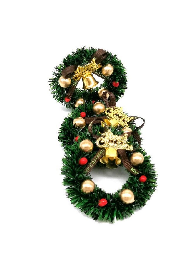 SXFSE Dollhouse Decoration Accessories, 1:12/1:6 Toy House Miniature Scene Model Christmas Wreath Pretend Toys