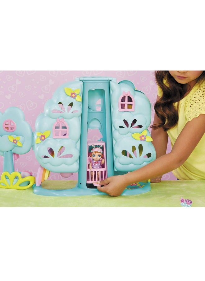 Baby Born Surprise Treehouse Playset with 20 Plus Surprises and Exclusive Doll, Multicolored