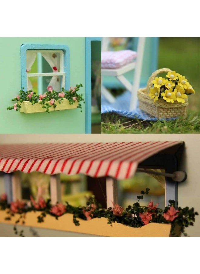 MAGQOO Wooden Dollhouse Miniature with Furniture DIY Dollhouse Kit DIY House Kit Tiny House Kit with Voice Control and Music Movement 1:18 Scale Creative Room Idea(Time Travel)