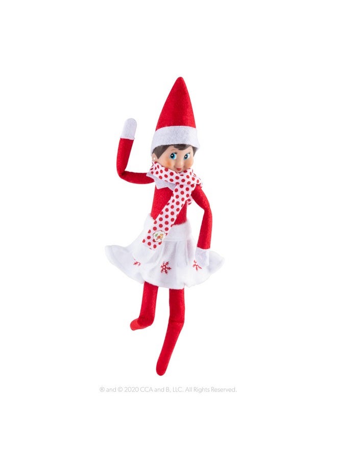 The Elf on the Shelf Claus Couture Collection Snowflake Skirt & Scarf- Scout Elf Not Included