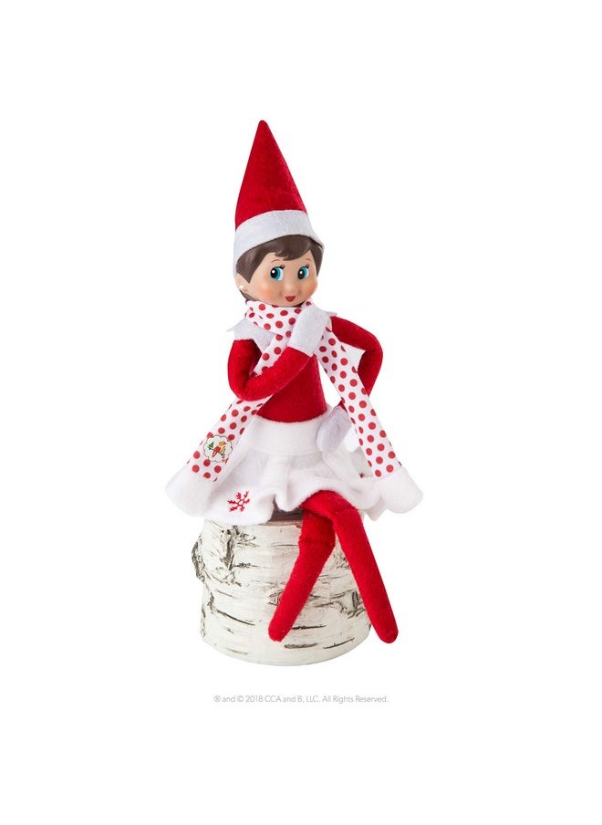 The Elf on the Shelf Claus Couture Collection Snowflake Skirt & Scarf- Scout Elf Not Included