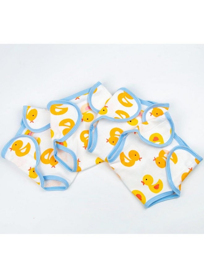 Reborn Baby Doll Diapers Underwear Accessories for 17-22 Inch Reborn Doll Diapers Washable Reusable Yellow Duck 4 PCS Set