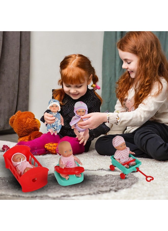 fash n kolor, 6 Mini Doll Set - 5