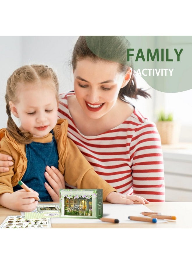 Flever Dollhouse Miniature DIY House Kit Creative Room with Furniture for Romantic Valentine's Gift (Molly Garden)