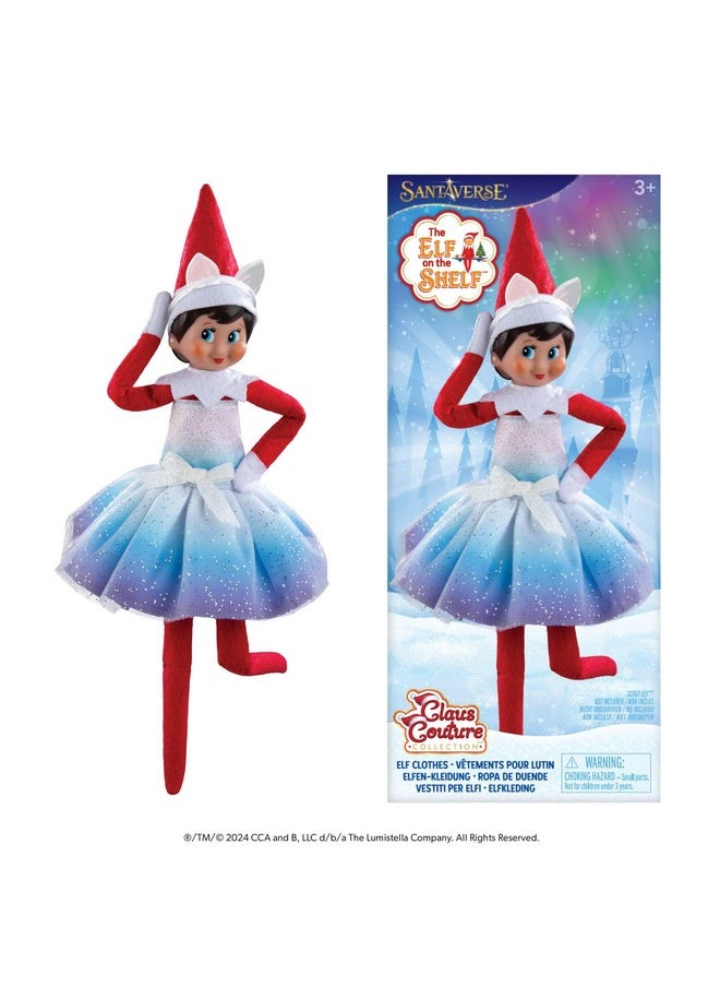 The Elf on the Shelf Claus Couture Extraordinary Noorah Party Dress for Your Scout Elf - Includes Northern Lights Inspired Dress and Fox-Ear Crown