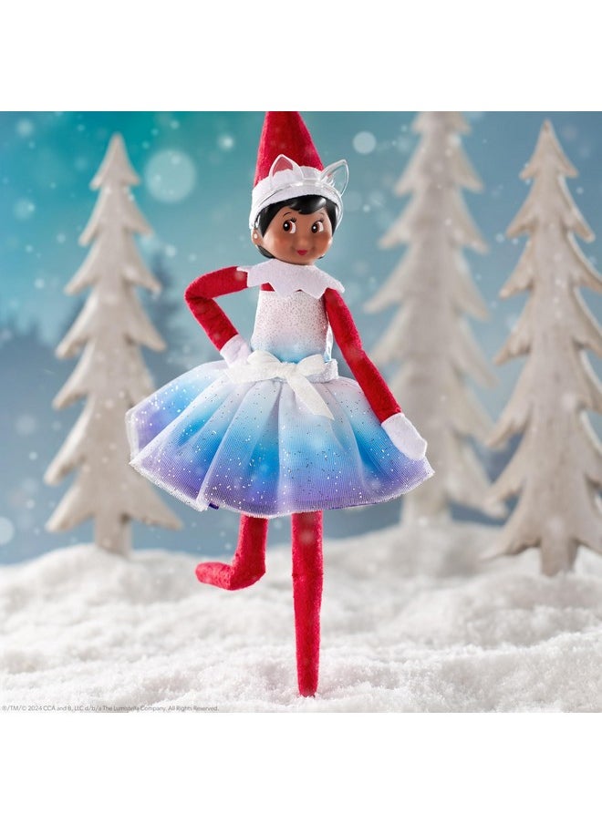 The Elf on the Shelf Claus Couture Extraordinary Noorah Party Dress for Your Scout Elf - Includes Northern Lights Inspired Dress and Fox-Ear Crown