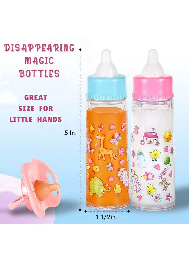 Fash N Kolor - Complete Baby Doll Changing Travel Diaper Bag with Baby Doll Accessories Set -Including 2 Magic Bottles, Pacifier, Pamper and lot more Accessories for your Baby Doll Bag