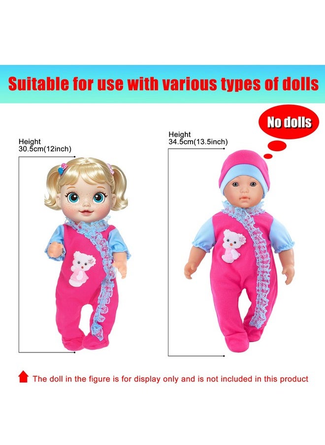 Doll Clothes 7 Sets Doll Playtime Outfits Clothes Hat Headband Fits for 10 Inch Baby Dolls 12 Inch New Born Baby/Alive Baby Dolls 14 inch Dolls (No Doll)