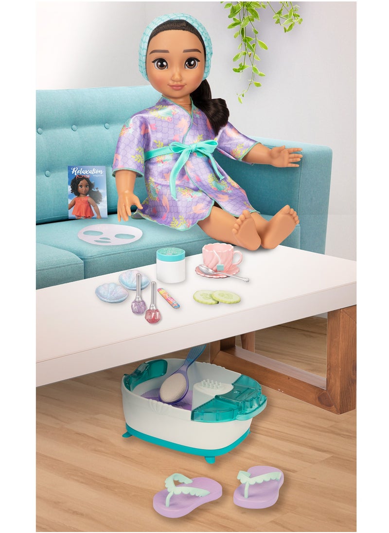 Disney ILY Ariel Inspired Deluxe Accessory Pack Spa Set | Disney Princess | Pretend Play | Fashion Dress for 18-Inches Doll | Dress Up | Gift for Kids and Teens | Doll not Included