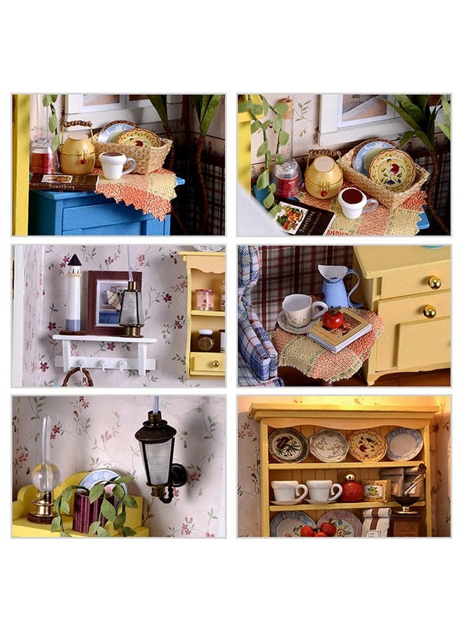 Flever Dollhouse Miniature DIY House Kit Creative Room with Furniture and Frame Type for Romantic Valentine's Gift (A Midsummer Afternoon)