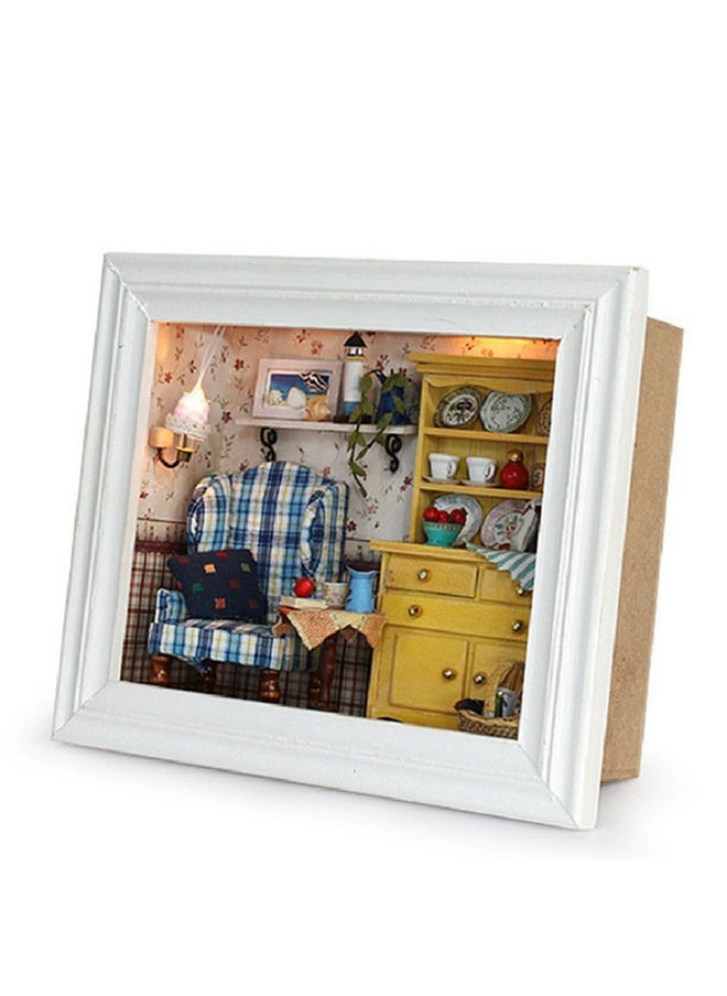 Flever Dollhouse Miniature DIY House Kit Creative Room with Furniture and Frame Type for Romantic Valentine's Gift (A Midsummer Afternoon)