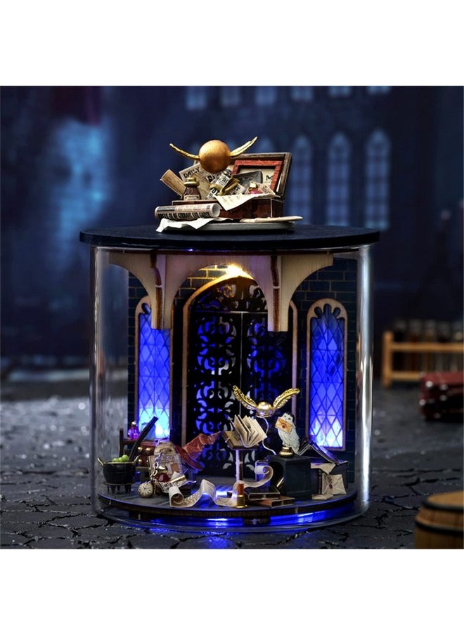 Flever Dollhouse Miniature DIY House Kit Creative Room Dream Bottle Series with Furniture for Romantic Valentine's Gift (Magic Gate)