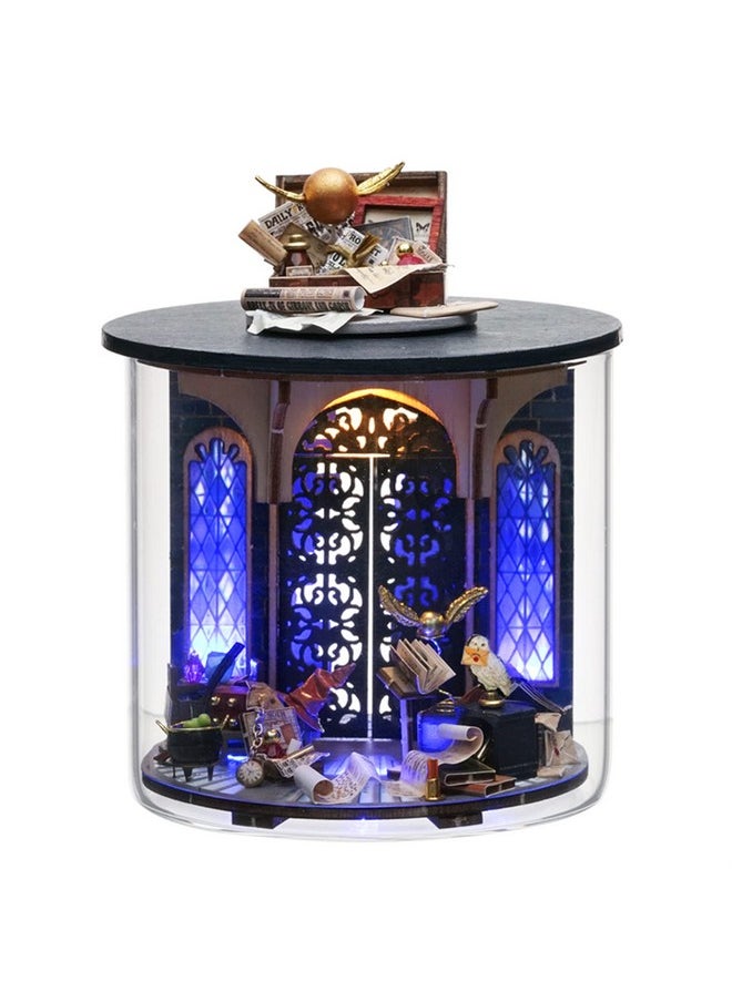 Flever Dollhouse Miniature DIY House Kit Creative Room Dream Bottle Series with Furniture for Romantic Valentine's Gift (Magic Gate)