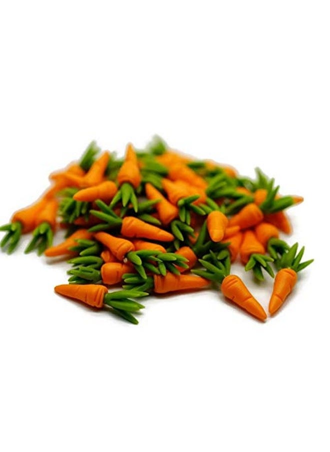 1shopforyou 20 pcs Loose Carrot Vegetable Miniatures for Home Decoration or Crafting Miniatures Food Kitchen. No.24