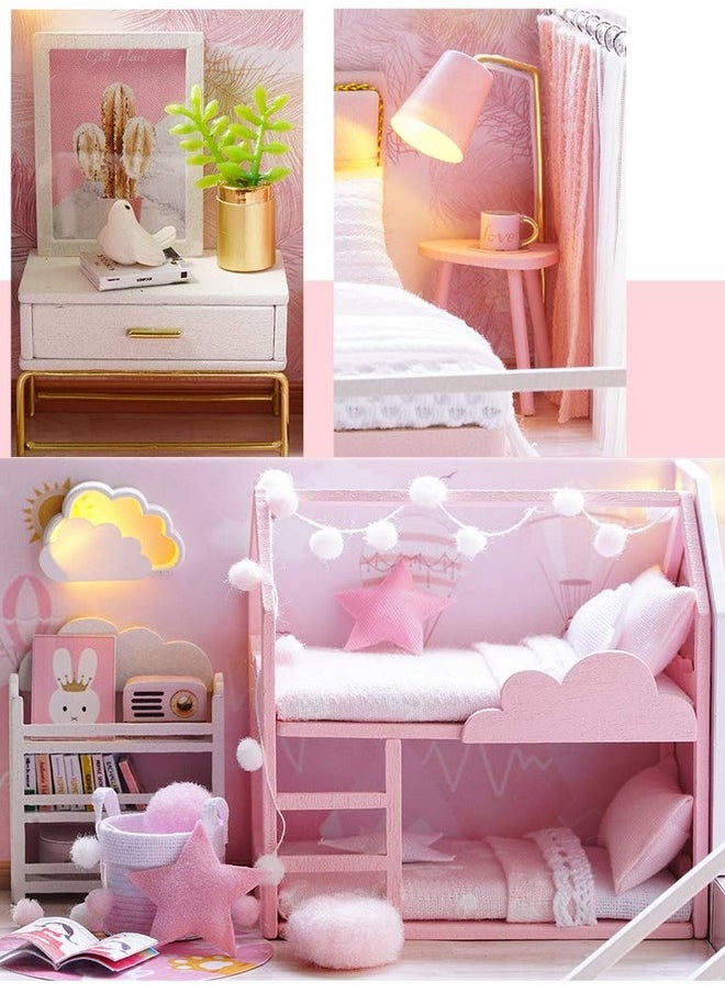 Flever Dollhouse Miniature DIY House Kit Creative Room with Furniture for Romantic Artwork Gift (Meeting Your Sweet)