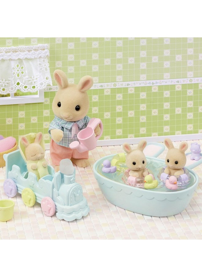 Calico Critters Triplets Baby Bathtime Set