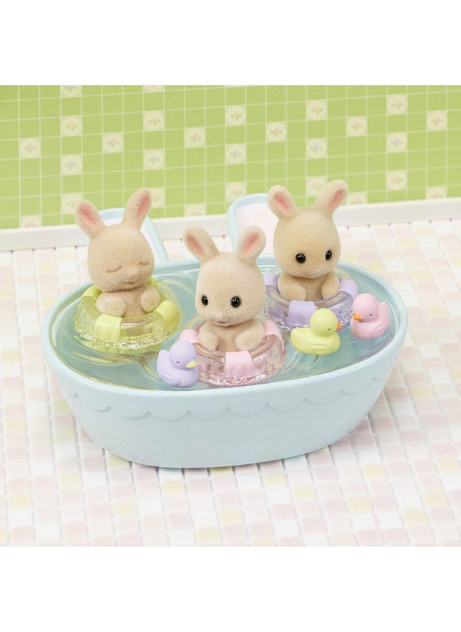 Calico Critters Triplets Baby Bathtime Set