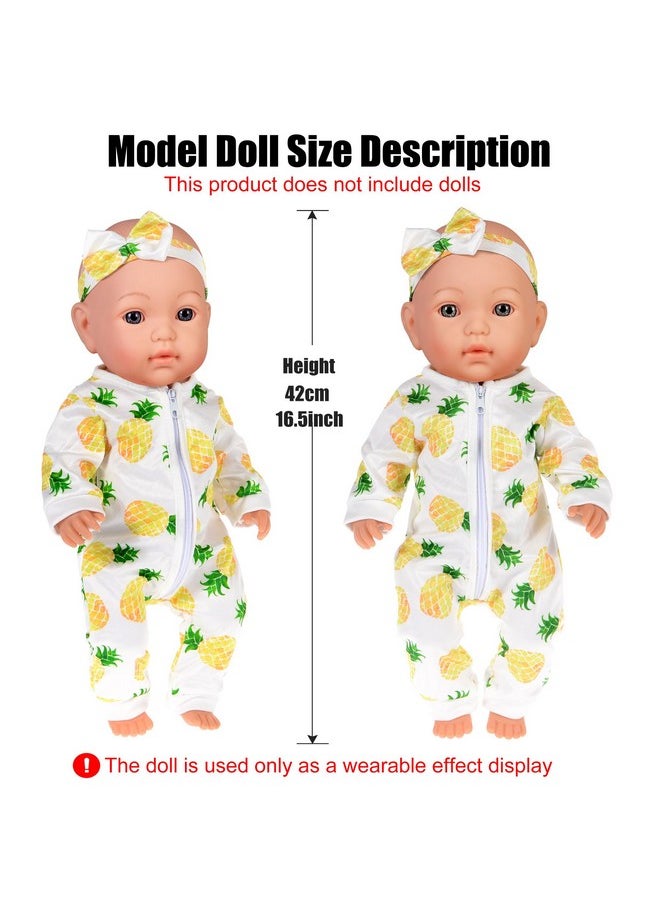 ebuddy 10 Sets Baby Doll Clothes- Fashion Outifts Fit for 14-16 inch Baby Doll, 43 cm New Born Baby Dolls, 15 inch Baby Dolls，18 Inch Doll (No Doll)