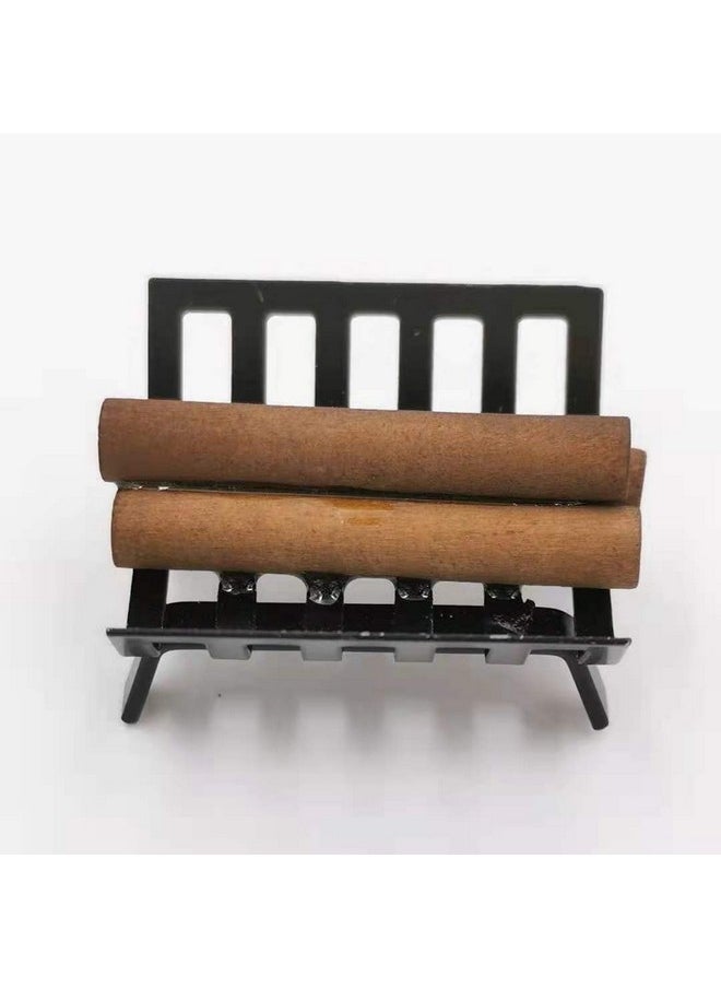 SXFSE 1:12 Dollhouse Miniature BBQ Grill Oven Model, Roasting Cart Firewood Rack Holder Dollhouse Cooking Tool Garden Decoration Kitchen Accessories Furniture Toy for Children Kids