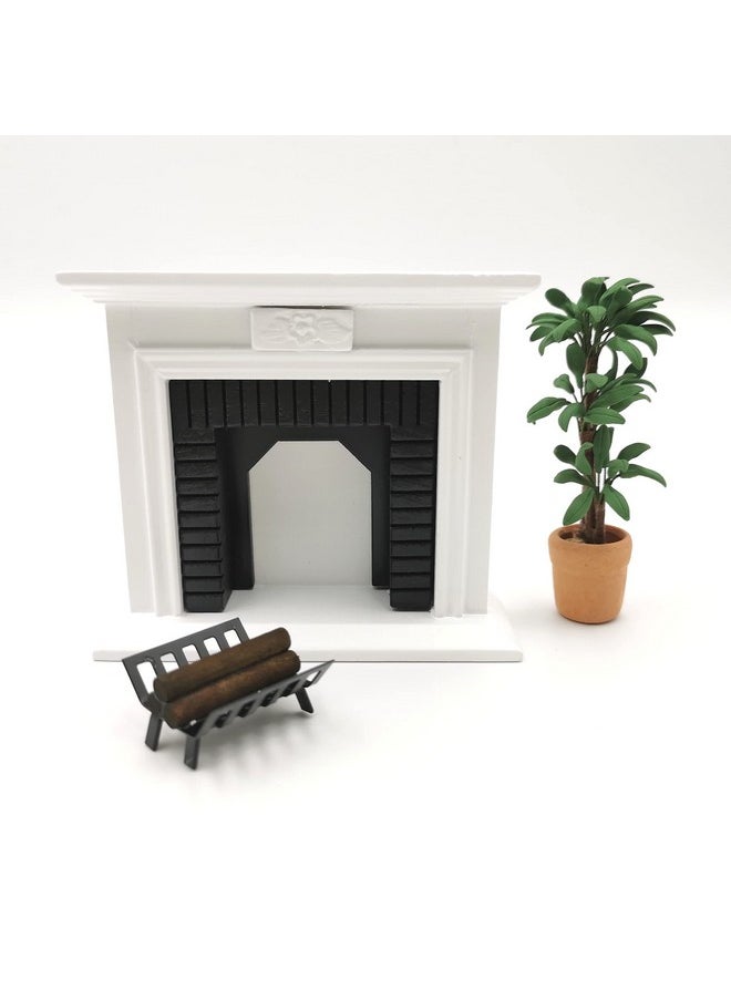 SXFSE 1:12 Dollhouse Miniature BBQ Grill Oven Model, Roasting Cart Firewood Rack Holder Dollhouse Cooking Tool Garden Decoration Kitchen Accessories Furniture Toy for Children Kids