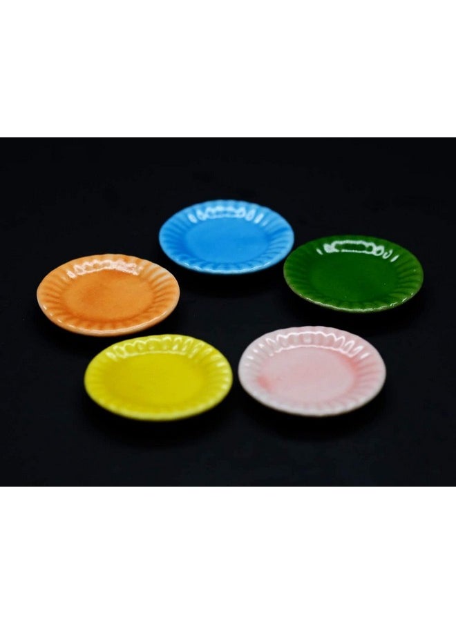 1shopforyou 10 Mix Colorful Ceramic Cookware Dollhouse Miniatures Toys Dishes Food Kitchen by Handmade