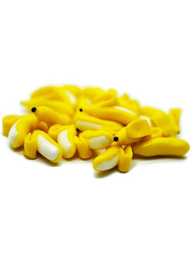 1shopforyou 20 Psc Banana Peel Dollhouse Miniatures Food Kitchen