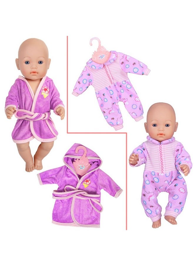 ebuddy 10 Sets Doll Clothes Outfits Fit for 14-16 inch Baby Doll, 43 cm New Born Baby Dolls, 15 inch Baby Dolls，18 Inch Girl Doll (No Doll)