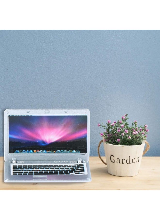 3 Pcs Coforful 1:12 Mini Laptop Set Dollhouse Mini Laptop Scene Miniatures Computer Simulation Notebook Lap Dolls House Furniture Doll Accessories