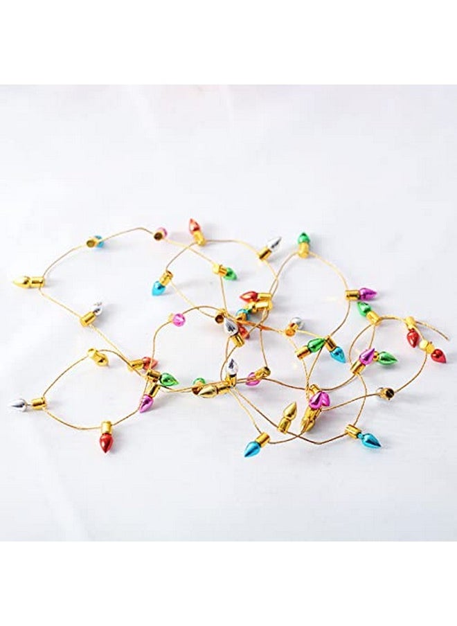 SXFSE Dollhouse Decoration Accessories, 1:12 Dollhouse Miniature Mini String Neon Lights Christmas Decor(Not Light)