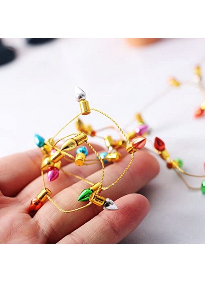 SXFSE Dollhouse Decoration Accessories, 1:12 Dollhouse Miniature Mini String Neon Lights Christmas Decor(Not Light)