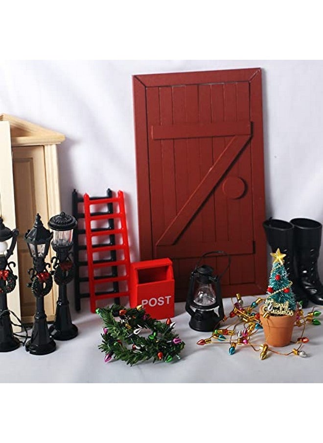 SXFSE Dollhouse Decoration Accessories, 1:12 Dollhouse Miniature Mini String Neon Lights Christmas Decor(Not Light)
