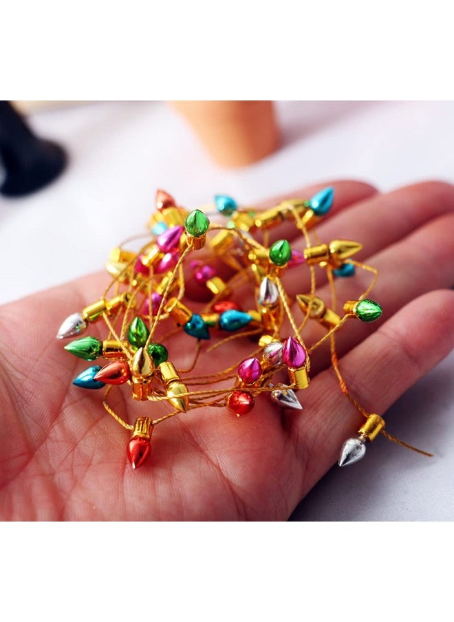 SXFSE Dollhouse Decoration Accessories, 1:12 Dollhouse Miniature Mini String Neon Lights Christmas Decor(Not Light)