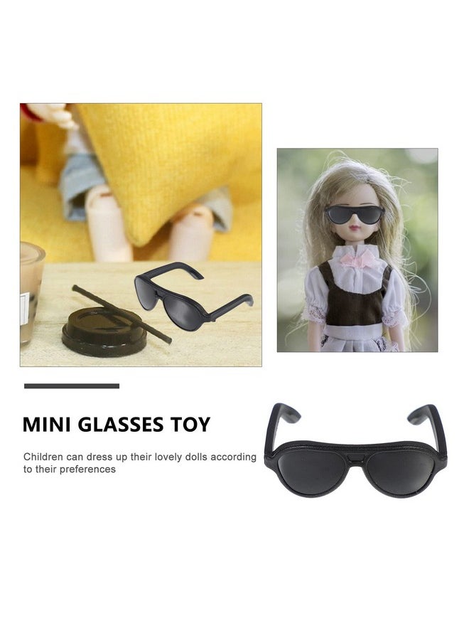 TOYANDONA 80pcs Doll Sunglasses, Miniature Sunglasses Mini Doll Costume Accessories for Dollhouse Crafts