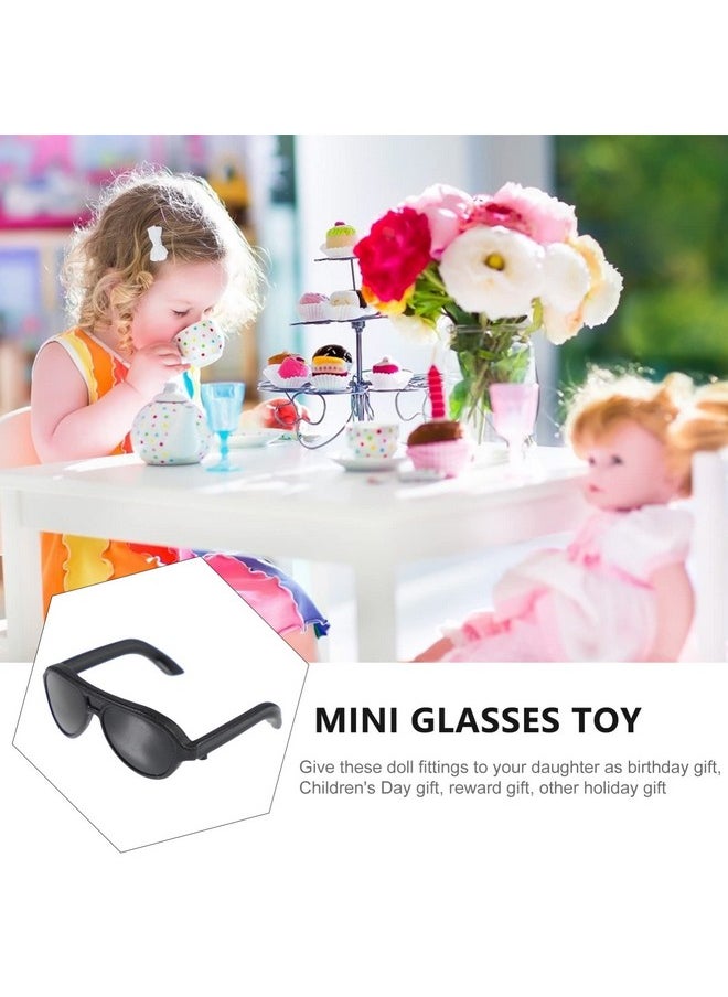 TOYANDONA 80pcs Doll Sunglasses, Miniature Sunglasses Mini Doll Costume Accessories for Dollhouse Crafts
