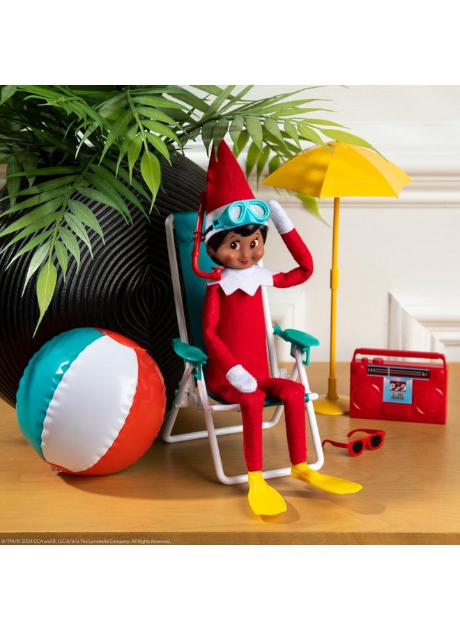 The Elf on the Shelf® Brown Eyed Girl & Polar Props™  Beach Vacation Set
