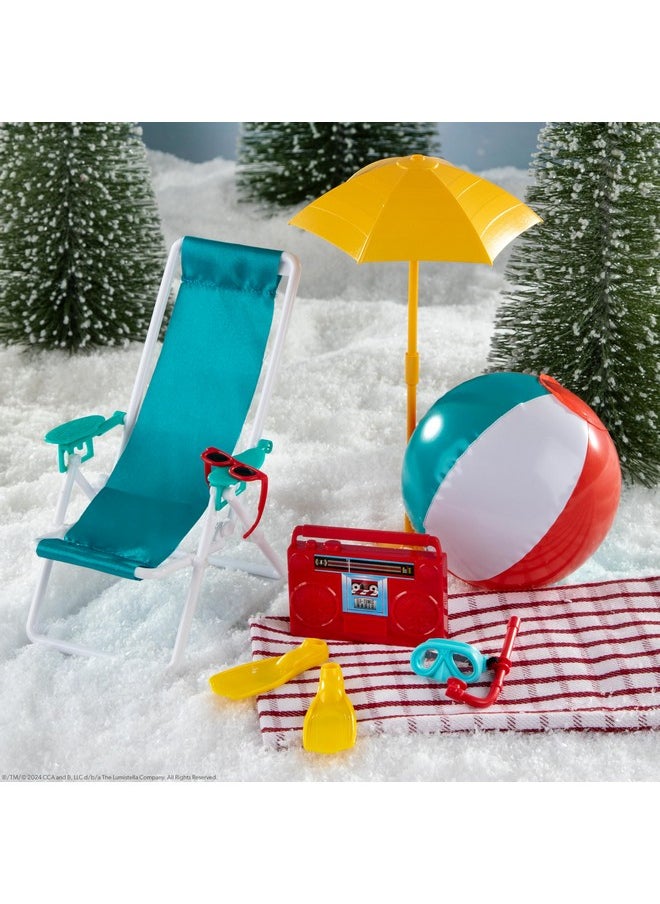 The Elf on the Shelf® Brown Eyed Girl & Polar Props™  Beach Vacation Set