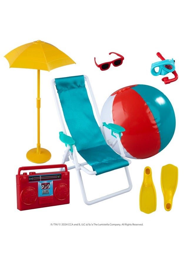 The Elf on the Shelf® Brown Eyed Girl & Polar Props™  Beach Vacation Set