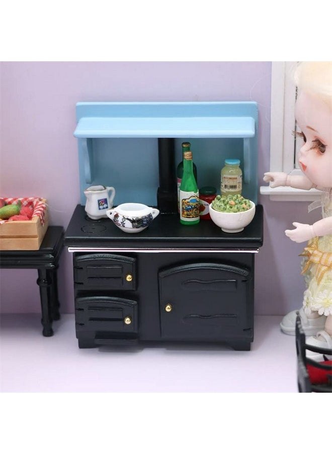 SXFSE Dollhouse Decoration Accessories,1:12 Dollhouse Miniature Furniture Scene Kitchen Stove