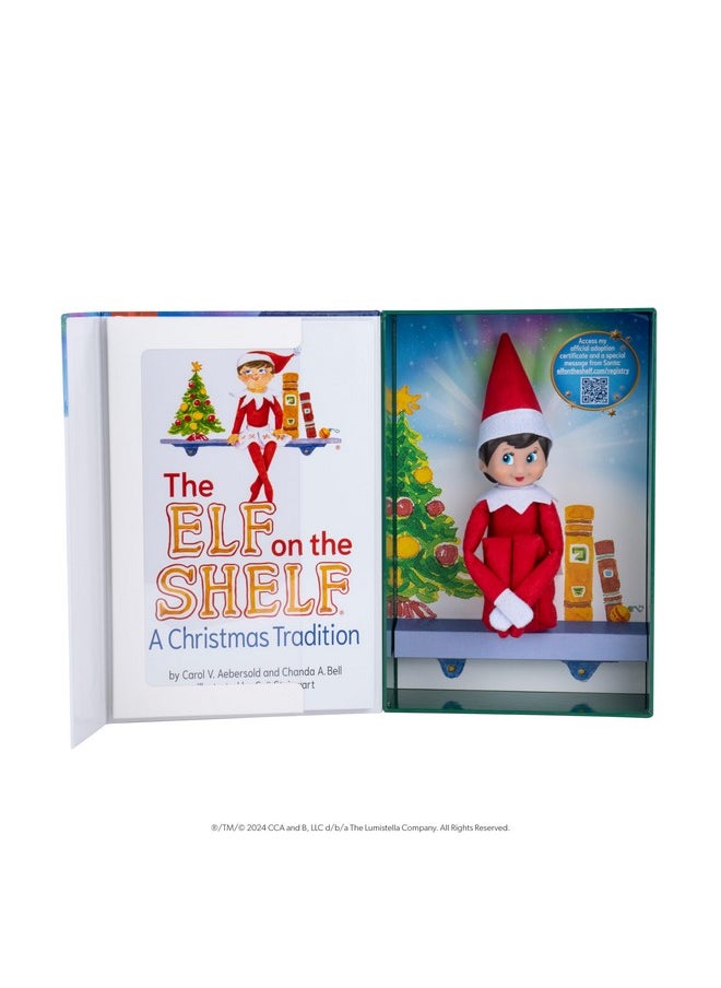 The Elf on the Shelf® Blue Eyed Girl with Claus Couture Collection® Gifts & Glamour Party Dress
