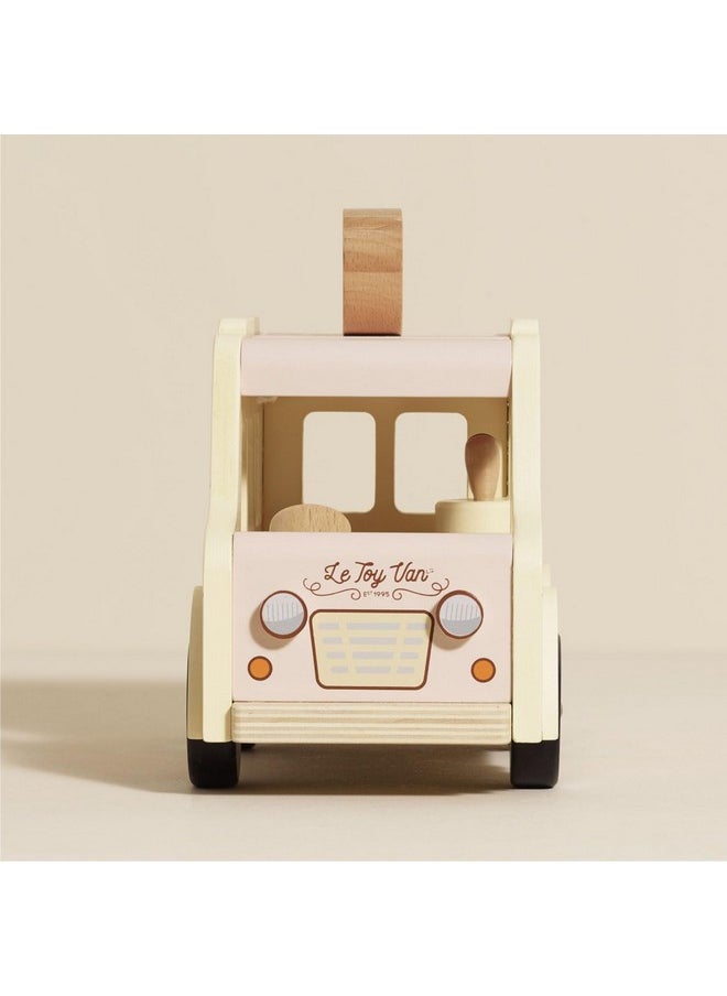 Le Toy Van - Wooden Doll House Dolly Ice Cream Van Play Set for Dolls Houses | Daisylane Dolls House Furniture Sets - Suitable for Ages 3+