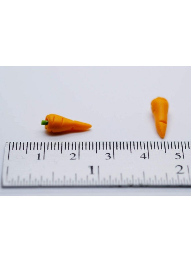 20 Loose Carrots Dollhouse Miniatures Food Kitchen Rec No.5