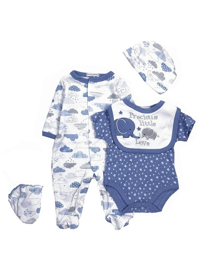 Reborn Baby Doll Clothes Little Elephant 5pcs Outfit Set for 20-23 inches Reborn Baby Boy Doll Clothes Accessories