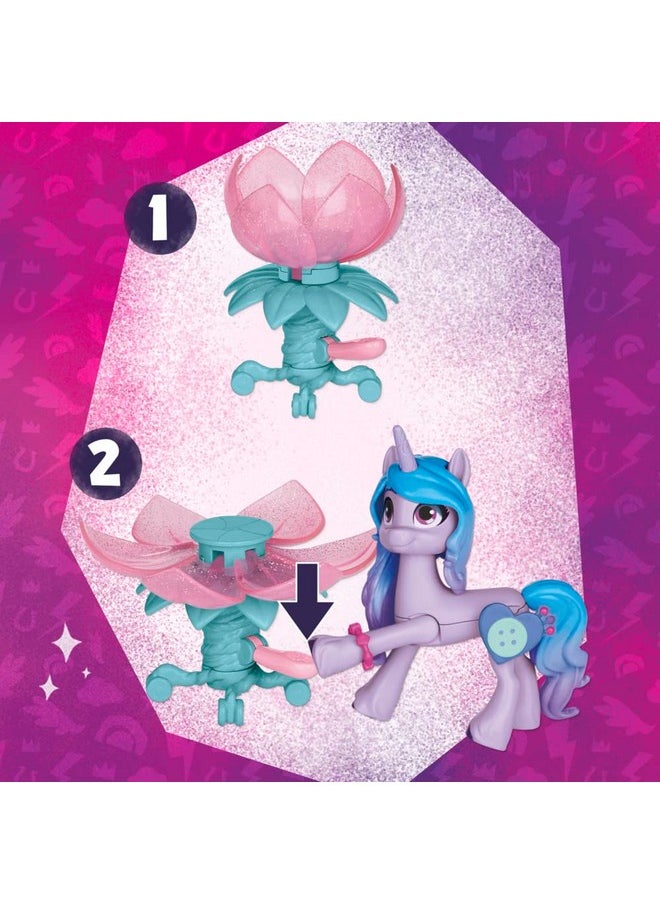 My Little Pony: Make Your Mark Toy Unicorn Tea Party Izzy Moonbow - Hoof to Heart Pony, 20 Accessories and Story Scene for Kids Age 3 and Up