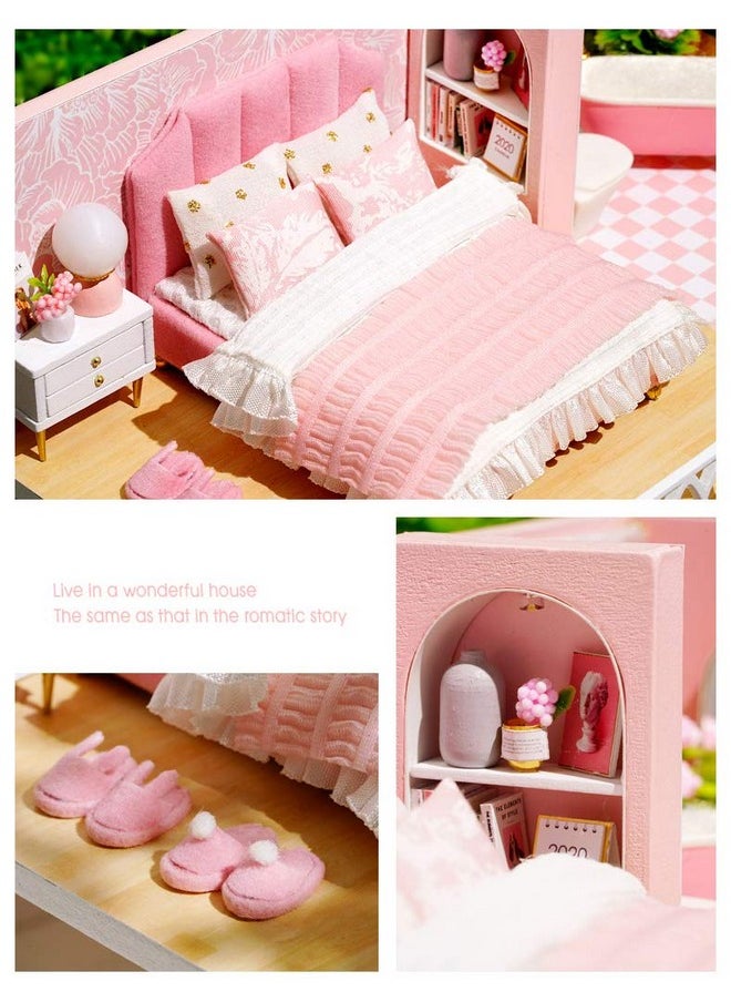 Flever Dollhouse Miniature DIY House Kit Creative Room with Loft Apartment Scene for Romantic Artwork Gift (Warm Times)
