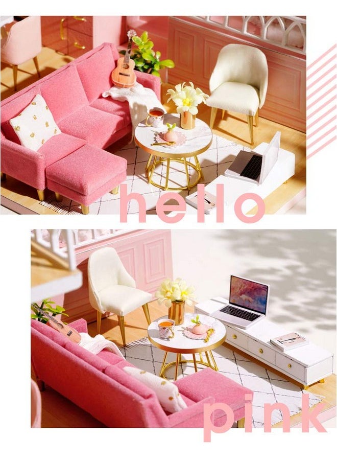 Flever Dollhouse Miniature DIY House Kit Creative Room with Loft Apartment Scene for Romantic Artwork Gift (Warm Times)