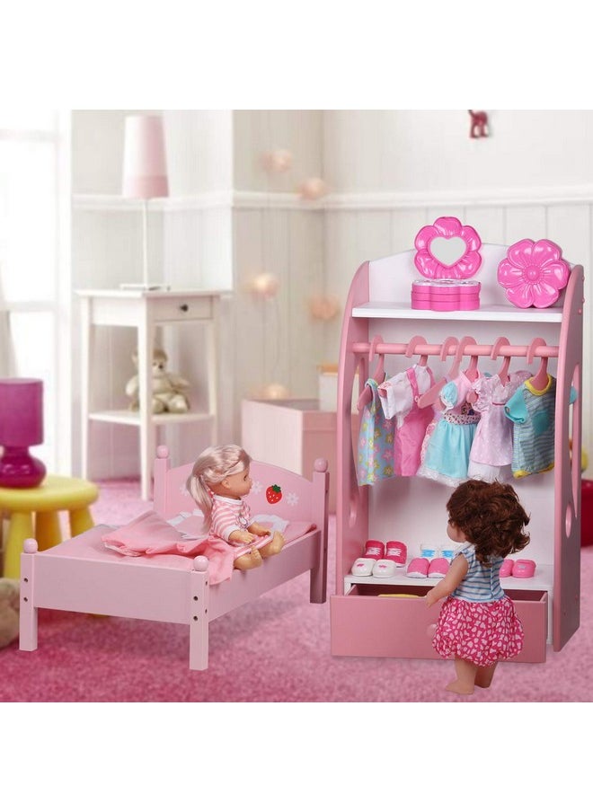 Huang Cheng Toys 12 Pcs Set Handmade Baby Doll Clothes Dress Outfits Costumes for 12 13 14 15 inch Doll，Doll Hat Umbrella Mirror Comb Girl Christmas Birthday Gift for Little Girl