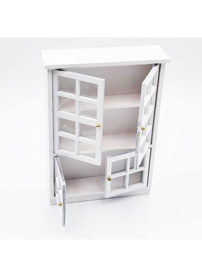 SXFSE Dollhouse Decoration Accessories,1:12 Dollhouse Furniture Miniature Bookshelf Cabinet Living Room Kid Pretend Toy