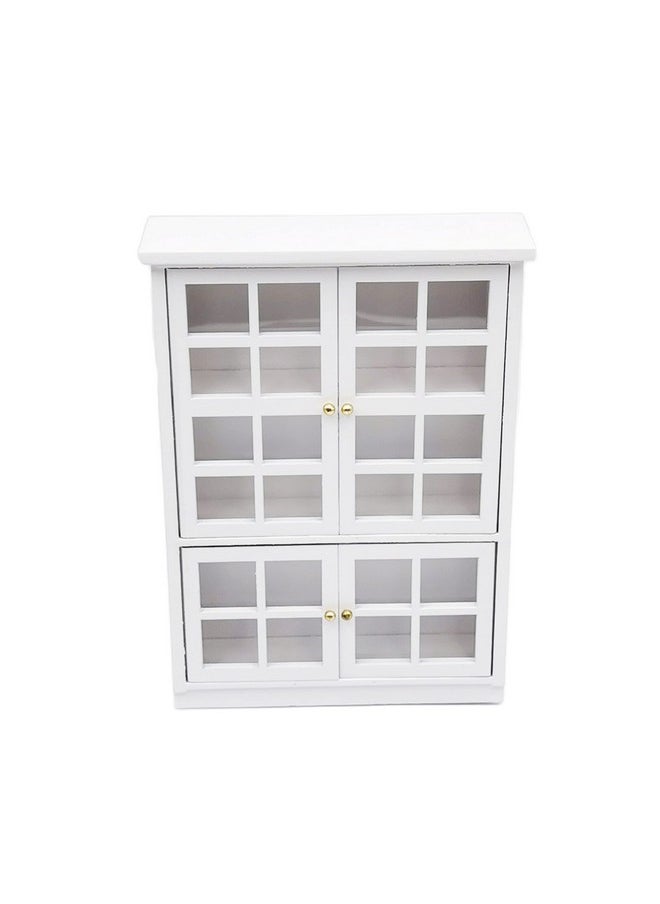 SXFSE Dollhouse Decoration Accessories,1:12 Dollhouse Furniture Miniature Bookshelf Cabinet Living Room Kid Pretend Toy